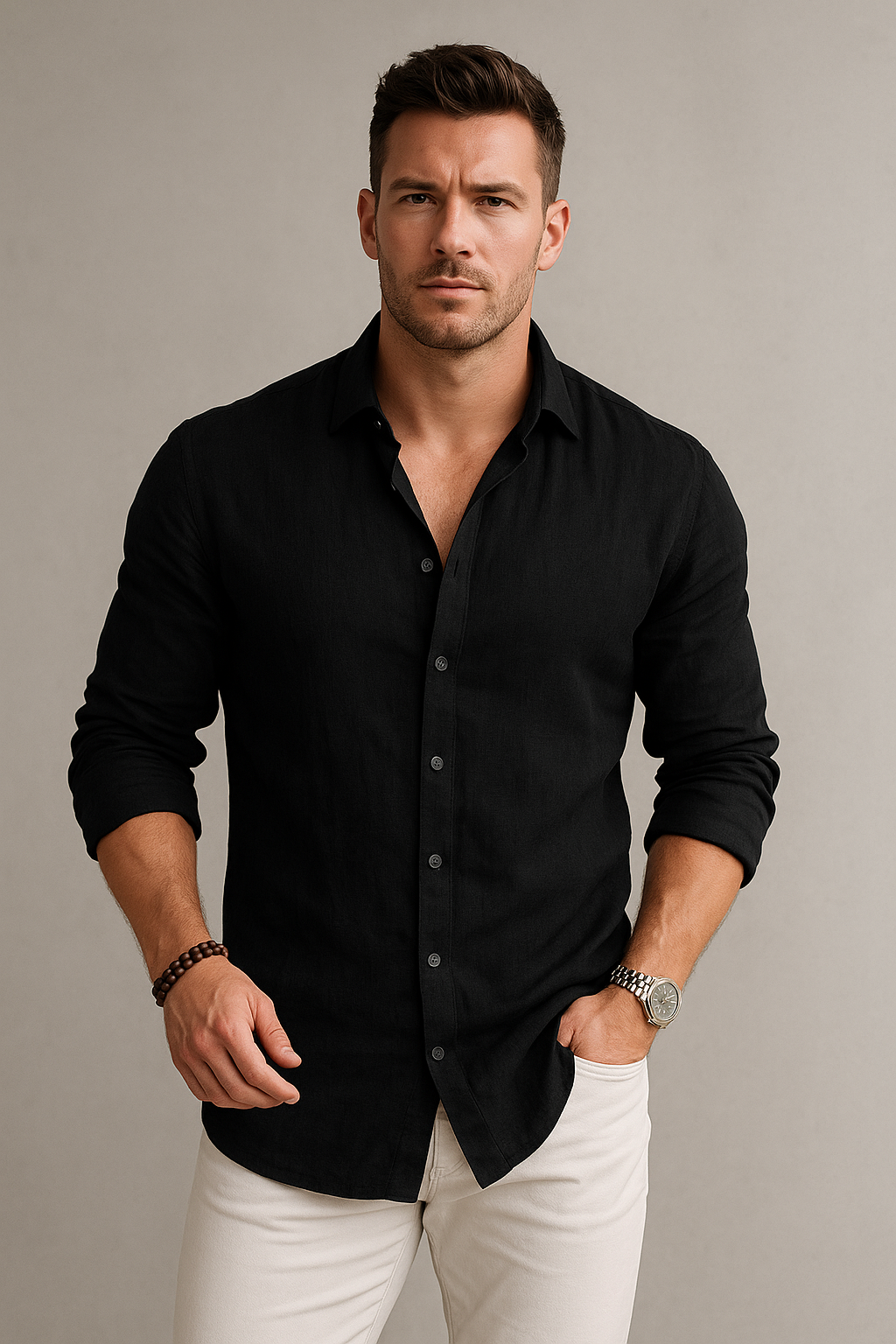 AXIMO Premium Linen Shirt