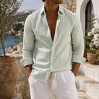 Coastal Striped Textured Shirt