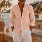 Coastal Striped Textured Shirt